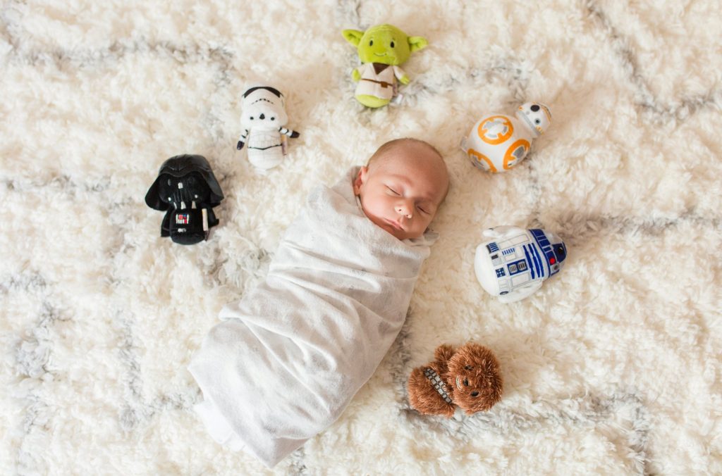 star wars themed newborn session