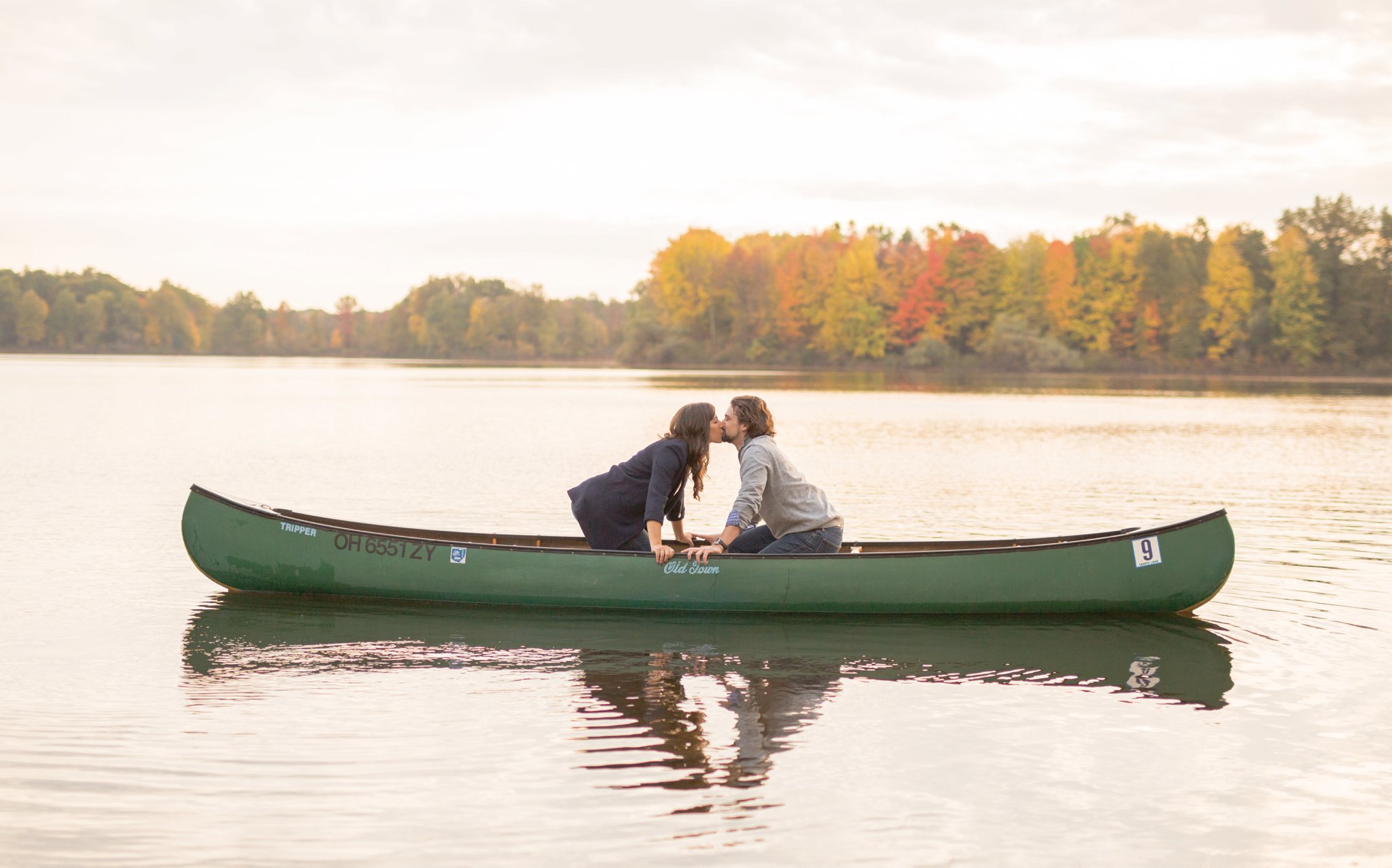 canoe engagement photos 